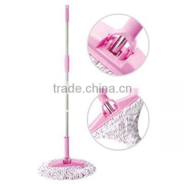 Twist floor mop 220g microfiber head stainless steel handle