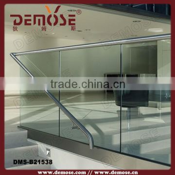 balcony aluminum plexiglass railing with U profile