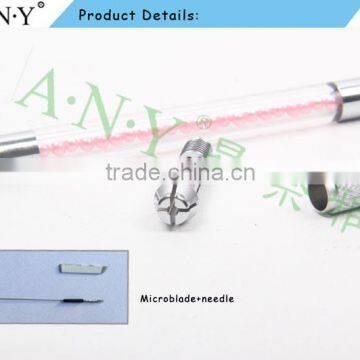 ANY Pearl Handle Eyebrow Embroidery Makeup Tattoo Microblading Pen and Blades