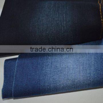 cotton polyeseter spandex black weft denim farbic