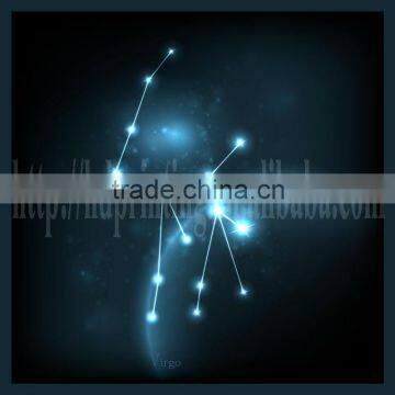 constellation led light canvas art for wall decoration