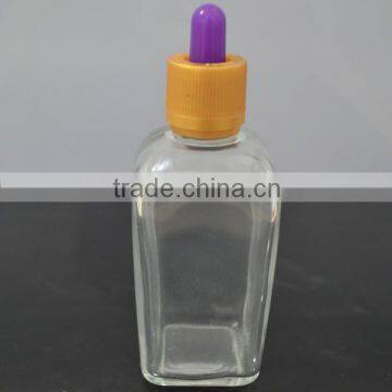 Glass Bottle Factory Special Image 30ml Clear Frosted Square Glass Bottle photo-4