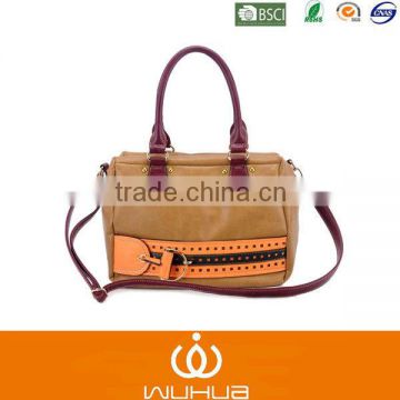 2014 New Design Pu Satchel Bag with Long Shoulder Strap/Women Handbags