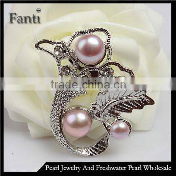 Natural freshwater pearls jewelry brooch china buyer