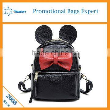 Mickey mouse bag pu shoulder bag girls backpack bag