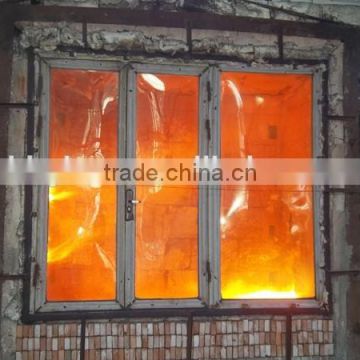 Steel Wooden Fire Door Viewport Flameproof Glass Factory Installation photo-4