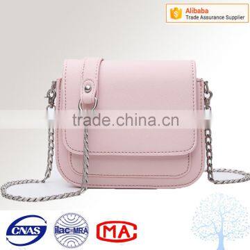 2016 cheap price fashion college PU bags for girls in pink