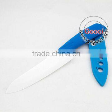 Ceramic 6" Chef's Knife - White knife sheath BLUE