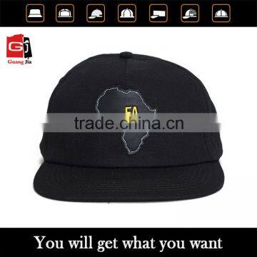 2016 popular style custom flat short brim 5 panel cap wholesale with your logo