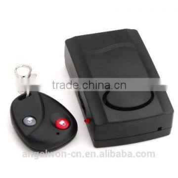 120db wireless door remote sensor alarm with remote (black)
