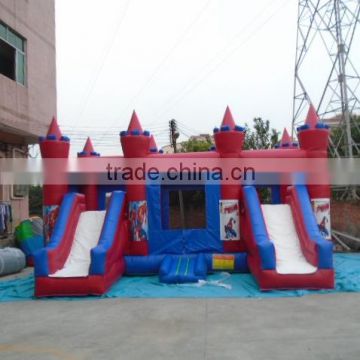 2016 hot inflatable castle slide combo