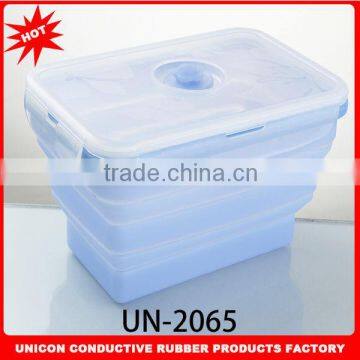 Hot selling silicone collapsible box Silicone food storage boxes