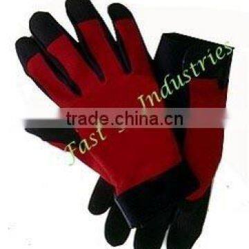 Mechanical glove With Red Colour