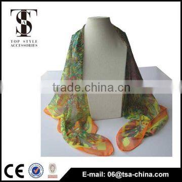 custom printed chiffon scarves