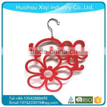 Rose Flower Shape Velvet Flocked Scarf cc photo-2