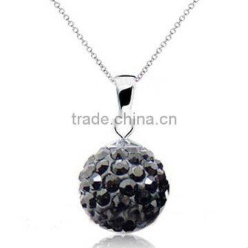 Shamballa Necklaces Black Gems Best Friend Necklaces KSHLXL-71