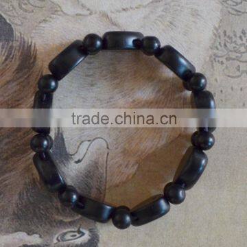 Natural Black Bian Stone Bangle photo-3