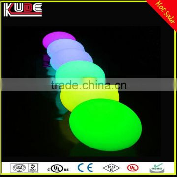 RGB Glowing Lamp LED Flat Ball, LED Glow Swimming Pool Ball In Waterproof