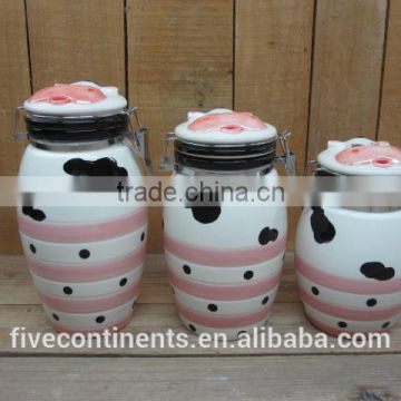 ceramic porcelain airtight jar cookie jar biscuit jar food canisters