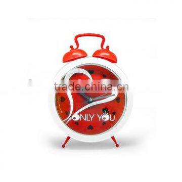 twin bell clock/dual bell clock /double bell clock /bell alarm clock/ table alarm clock/bell quartz clock