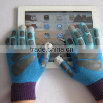 blue touch screen gloves