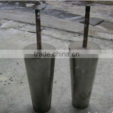 Ladle argon purging plug and seating block