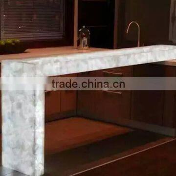 Chian Luxury Renovation White Lighted Onyx Bar Top