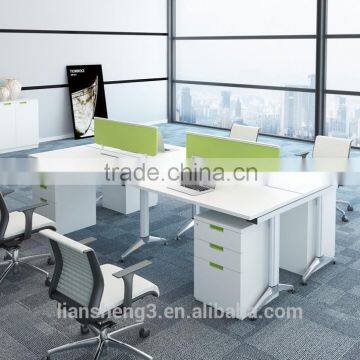 Latest Stlylish Office Table Design Office Partition Double Side Computer Table for 2 Person photo-4