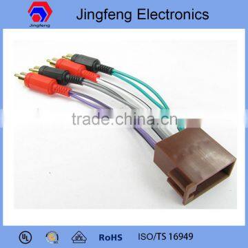 ISO to RCA cables for Car Radio Speaker