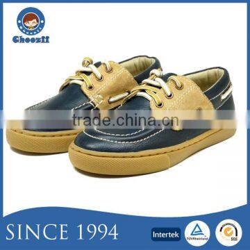 2016 Wholesale 130602-8B Children Italian Style Slip-on Leather Casual Shoes