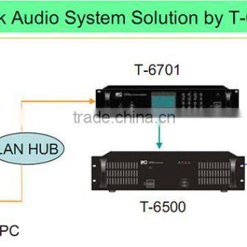 Professional building indoor digital network audio IP pa system solution for school