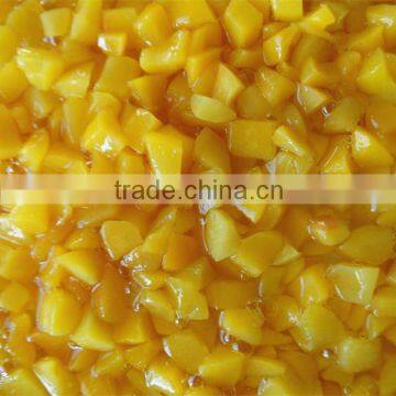 chinese traditional food canned fresh peach dices