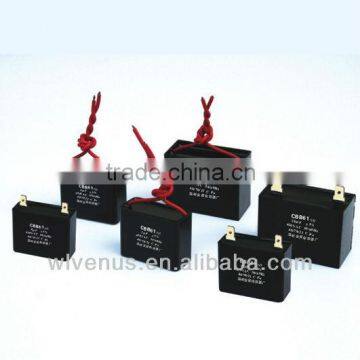 black plastic case square type cbb61 capacitor for 4.5uf