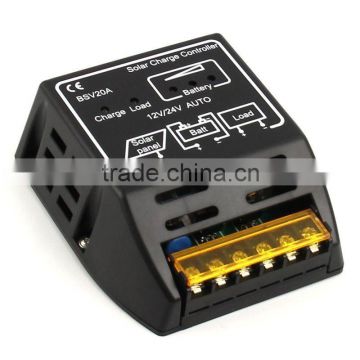 20A Solar Panel Charge Controller Battery Regulator 12V/24V DC Auto Switch