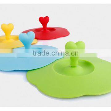Creative Cute Love-heart Anti-dust Cup Cover Silicone Drinking Glass Cover photo-6