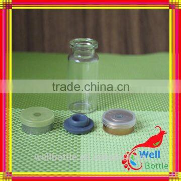 Injectable Pharmaceutical Glass Bottle With Double Cap Bottles for Pill Bottle With Flip Top Cap photo-5