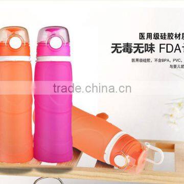 Manufacturing Soft Silicone Water Bottle Unbreakable Silicone Sport Water Bottle photo-4