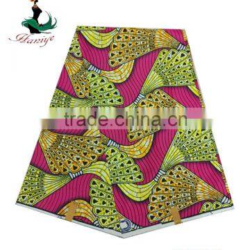 RED Real Wax Fabric African Printed Jave Wax Fabric SMRW- 13High Quality photo-2