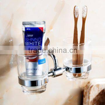 sanitary ware with bathroom double cup tumbler holder for family hotel use.