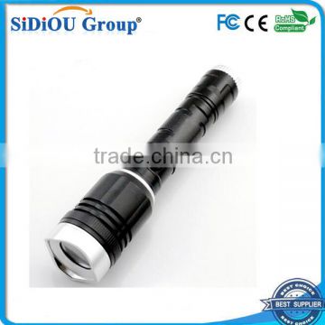 aluminum magnetic rechargeable led flashlight