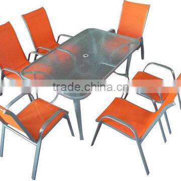 Uplion MS5018 wholesale Outdoor Restaurant furniture Garden dining table and chair set