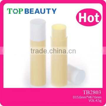 TB2803-1 Cylinder Plastic Empty Lip Balm Tube Packaging