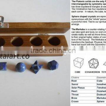 Lapis Lazuli Sacred Geometry 7 Set