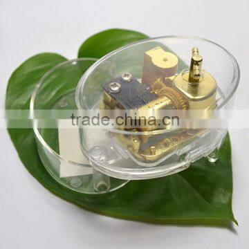 Acrylic Transparent Music Box/ Students Gold-plated Birthday Gift