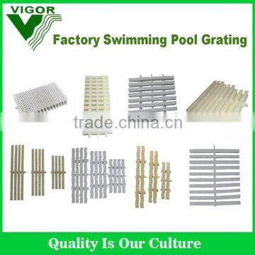 China Factory High Quality ABS and PVC material swimming pool grating/swimming pool overflow grating