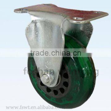 3 Inch PVC Industrial Caster Wheel Threaded Stem Caster For Trolley photo-2