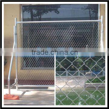 Hot dipped Galvanized temporary chain link fencing use for heavy construction