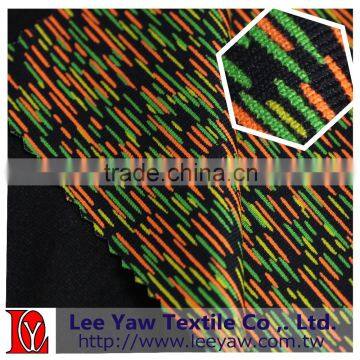 Polyester Spandex Jersey Fabric With Discharge Print