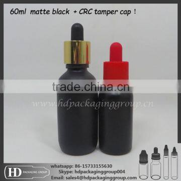 black matte e liquid eliquid glass bottle 60ml essential oil ejuice glass dropper