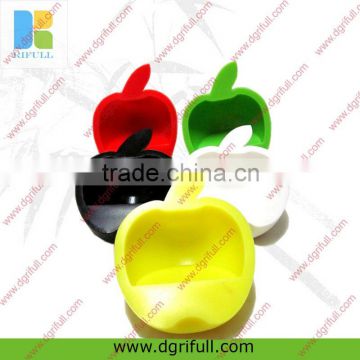 Half Apple shape silicone mobile phone holder